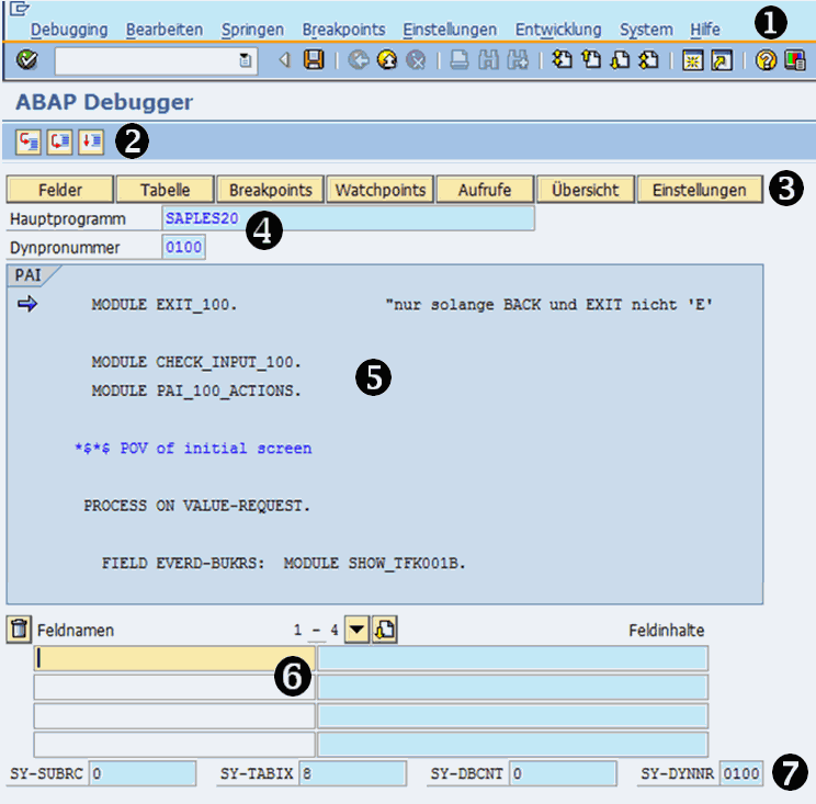 SAP-Praxishandbuch ABAP - Teil 1 - Debugger