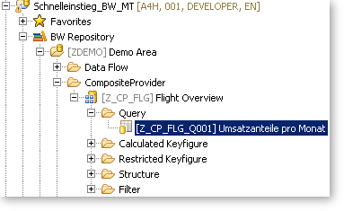 Schnelleinstieg in den SAP Query Designer mit Eclipse - Project Explorer